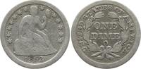 USA Seated Liberty Dime 1852 O New Orleans F+