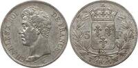 Frankreich, Königreich 5 Francs 1825 W Charles X., 1824 - 1830, Lille Selten in dieser Erhaltung, AU