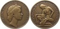 Großbritannien Bronzemedaille Elisabeth II.,, 1952 - 2022, v. Paul Vincze, Coronation Medal -