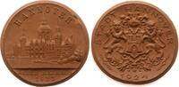 Großbritannien Porzellanmedaille Stadtwappen / Ansicht des neuen Rathaus 1923 -