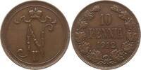 Finnland 10 Penniä Nikolaus II., 1894 - 1917 -