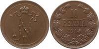Finnland 10 Penniä Nikolaus II., 1894 - 1917 -