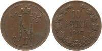 Finnland 10 Penniä Nikolaus II., 1894 - 1917 -