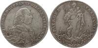 Würzburg, Bistum 1/2 Konventionstaler 1761 Adam Friedrich von Seinsheim, 1755 - 1779, Stempel von Oexlein VF
