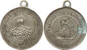 Frankreich, 2. Republik Kleine tragbare versilberte Bronzemedaille auf die Februarrevolution in Paris, Aux citoyens de Paris morts pour la liberté -