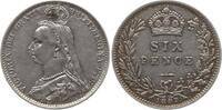 Großbritannien 6 Pence Victoria, 1837 - 1901 -