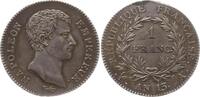 Frankreich, Kaiserreich 1 Franc An 13 A (1804 - 1805) Napoleon, 1804 - 1814, 1815, Paris EF mit herrlicher Patina, min. SF u. Belagspur am