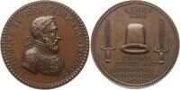 Frankreich, Königreich Große Bronzemedaille Henri II., 1547 - 1559, nach Béchot, Allianz mit Deutschland, EID-MAR Motiv -