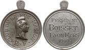 Frankreich, 2. Republik, Revolution, Lyon Zinnmedaille Club de la rue de Masson R . F / Président Boisset, Lyon Mars 1848 -