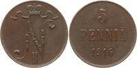 Finnland 5 Penniä Nikolaus II., 1894 - 1917 -