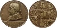 Bochum, Stadt Große Bronzemedaille v. Vocke, 100. Todestag des Bergarztes und Heimatforschers Dr. Carl A. Kortum -