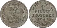 1 Silbergroschen 1847 Hessen - Kassel, Kurfürstentum Wilhelm II., 1821 - 1847 Sehr schön - vorzüglich