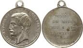 Frankreich, 2. Republik, Stadt Niort Kleine tragbare versilberte Messingmedaille Prince Louis-Napoleon, v. Caqué, Voyage du Midi, 13 Octobre 1852, Visite a Niort -