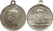 Frankreich, 2. Republik, Stadt Paris Kleine tragbare versilberte Messingmedaille Prince Louis-Napoleon, Distribution des Drapeaux à l'Armee, 10 Mai 1852 -