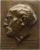 Schweiz - Genf Einseitige Bronzeplakette v. J. Vibert, a.d. 75. Geburtstag des Neurologen Jules Prevost, 1838 - 1927 -