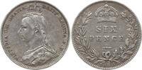 Großbritannien 6 Pence Victoria, 1837 - 1901 -