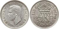 Großbritannien 6 Pence George VI., 1936 - 1952 -