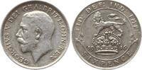 Großbritannien, Königreich 6 Pence George V., 1910 - 1936 -