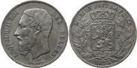 5 Francs 1873 Belgien, Königreich Leopold II., 1865 - 1909 Besser als sehr schön
