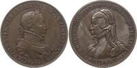 Frankreich, Königreich Bronzemedaille Charles IX., 1560 - 1574, v. G. Martin, auf seine Mutter Katharina von Medici -