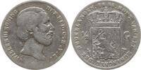 Niederlande, Königreich 1/2 Gulden 1858 Willem III., 1849 - 1890 F