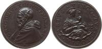 Kirchenstaat Bronzemedaille Gregor XIII., 1572 - 1585, v. Giovanni Federico Bonzagni, Maria mit Kind -