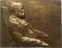 Österreich, Kaiserreich, Stadt Wien Große einseitige Bronzeplakette v. G. Hartmann, a.d. 65. Geburtstag des Gynäkologen Rudolf Chobak, 1843 - 1910 -