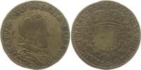 Frankreich, Königreich Messing - Jeton o.J. Louis III., 1610 - 1643, GRATVM QVO SOSPITE COLEVM F-VF