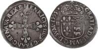 Frankreich, Königreich Quart dEcu de Béarn 1595 Henri IV., 1589 - 1610, Pau oder Morlaas Selten, VF