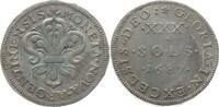 Frankreich, Königreich 30 Sols de Strasbourg 1687 BB Louis XIV., 1643 - 1715, Straßburg VF-EF, min. RF, min. Grünverfärbungen