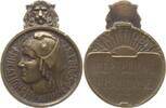 Frankreich, 3 Republik Bronzemedaille o.J. Preismedaille, Education Physique et Sports VF+, Originalhenkel