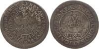 Aachen, Stadt Ratszeichen zu 8 Mark 1752 VF mit dunkler Patina