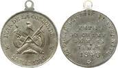Frankreich, 2. Republik Kleine tragbare versilberte Bronzemedaille Fête de la Concorde 21 Mai 1848 / Fête du Champ de Mars 14 Mai 1848 -