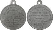 Frankreich, 2. Republik, Stadt Paris Tragbare Zinnmedaille a.d. Februarrevolution, La Ville de Paris Triomphe Complet Contre La Tyranne -