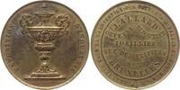 Belgien, Königreich, Stadt Brüssel Vergoldete Bronzemedaille o.J. v. Wiener, Exposition Industrielle, Goldschmied u, Juwelier J. ALLARD Äußerst s...