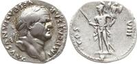 Römische Kaiserzeit, Rom Denar 77-78 AD Vespasian, 69 - 79, bel. Kopf n.r. / Mars mit Lanze und Tropaeum VF+