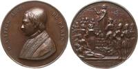 Frankreich, 2. Republik, Stadt Paris Bronzemedaille a.d. Tod des Erzbischofs Denis Auguste Affre, Erzbischof steht auf Barrikade -