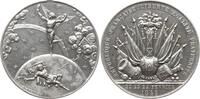 Frankreich, 2. Republik Zinnmedaille v. Garnier, a.d. Februarrevolution, Weltkugel, 22. 23. 24 Fevrier 1848 -