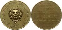 Frankreich, 2. Republik Vergoldete Bronzemedaille a.d. Untergang des Königshauses, Chute de la royauté, 25 Février, Gorgoneion -