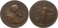 Kirchenstaat Bronzemedaille Paul III., 1534 - 1549, auf die Versorgung Roms mit Getreide, ANNONA PONT -