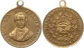 Frankreich, 2. Republik Tragbare kleine Messingmedaille Louis Napoleon Bonaparte, a.s. Wahl z. Präsidenten, Gottesauge über Freimaurerz. -