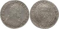 1/2 Ecu aux palmes 1694 W Frankreich, Königreich Louis XIV., 1643 - 1715, Lille Sehr schön - vorzüglich
