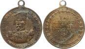 Frankreich, 2. Republik Kleine tragbare vergoldete Bronzemedaille a.d. Wahl General Cavaignac zum Chef der Exekutive, CHEF DU POUVOIR EXÉCUTIF -