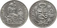 Peru 1 Sol 1916 Lima UNC-, winz. RF