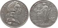 Frankreich, Königreich Silber - Jeton Louis XV., 1715 - 1774, TE SOSPITE VIVIMUS OMNES, Hahn auf Altar, Schlangenstab -