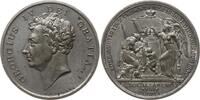 Großbritannien Zinnmedaille George IV., 1820 - 1830, v. Ingram, auf seinen Tod, Britannia und Fame -