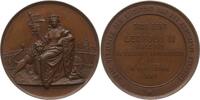 Belgien, Königreich, Flandern, Stadt Gent Bronzemedaille Leopold II., 1865-1909, v. Lemaire, 50. Jahre Begründung der königlichen Familie -