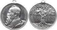 Königreich Bayern Tragbare Aluminiummedaille Prinzregent Luitpold, 1886 - 1912, von Lauer, auf seinen 90. Geburtstag -