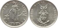 Philippinen 10 Centavos 1938 M Manila UNC-, winz. Kr.