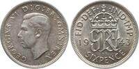 Großbritannien 6 Pence George VI., 1936 - 1952 -